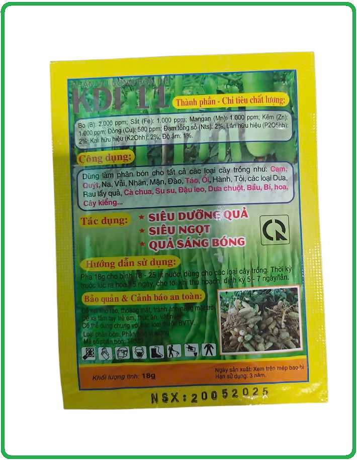 Phân bón Kabocanxi - kích ra hoa đậu quả dùng cho cây dâu tây, bầu bí, dưa chuột, đậu, cây ăn trái,..